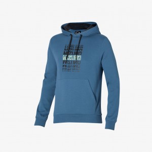 Mizuno ATHLETIC GRAPHIC HOODY Blue | AU_MZN26663