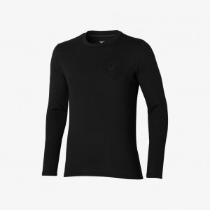 Mizuno LONG SLEEVE SHIRT SR4 Black | AU_MZN88186