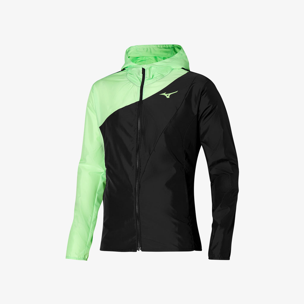 Mizuno RELEASE SWEAT JACKET Green Black | AU_MZN55066