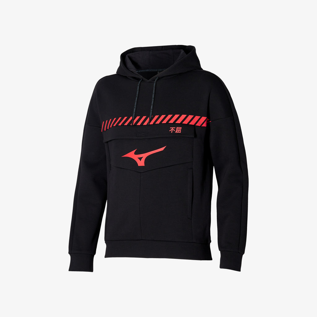 Mizuno SWEAT HOODY SR4 Black | AU_MZN50411